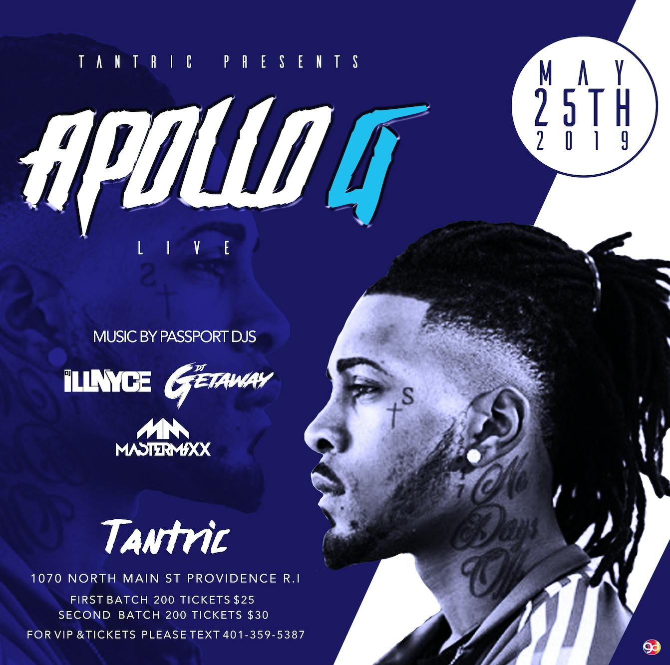 Tantric Presents Apollo G Live 