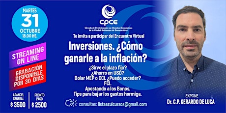 Imagen principal de Inversiones. ¿cómo ganarle a la inflación?