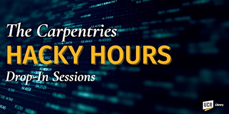 Hauptbild für The Carpentries Hacky Hours, Drop-In Session (Online)