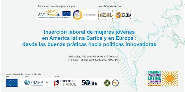 Inserción laboral de mujeres jóvenes en América latina Caribe  y en Europa...