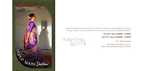 Kavitha Gutta Pop Up Show - Dallas primary image