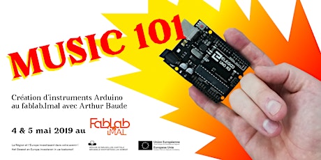 Music 101, création d'instruments Arduino au fablab.Imal avec Arthur Baude primary image