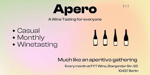 Imagem principal do evento Apero - A Wine Tasting for Everyone