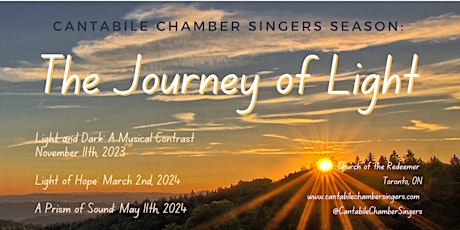 The Journey of Light: 2023-2024 Season Subscription (3 Concerts) primary image