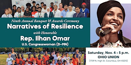 Hauptbild für Narratives of Resilience with U.S. Rep. Ilhan Omar
