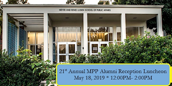 The 21st Annual MPP Alumni Reception Luncheon