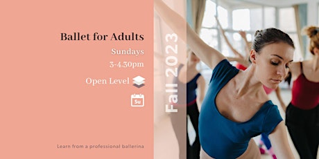 Ballet Intermediate/Advanced Level - Weekly Sunday Class primary image