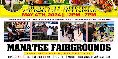 Image principale de Manatee's 3rd Annual Taco Fest