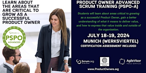 Image principale de Certified Training | Professional Scrum Product Owner - Advanced (PSPO-A)