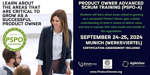 Hauptbild für Certified Training | Professional Scrum Product Owner - Advanced (PSPO-A)