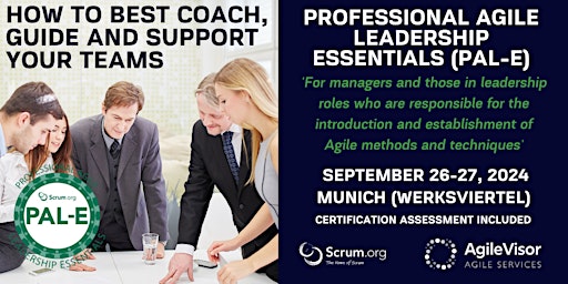 Certified Training | Professional Agile Leadership (PAL-E) primary image