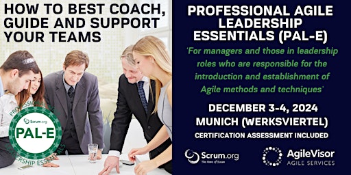 Imagem principal do evento Certified Training | Professional Agile Leadership (PAL-E)