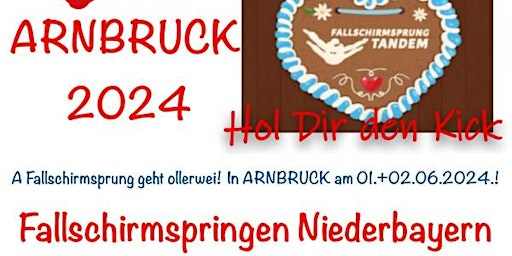 Tandemsprung Arnbruck Niederbayern Fallschirmspringen