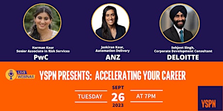 FREE Webinar | YSPN Presents: Accelerating your career primary image
