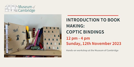 Imagen principal de Introduction to Book Making: Coptic bindings for beginners