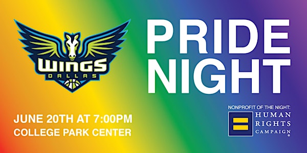 Dallas Wings Pride Night HRC