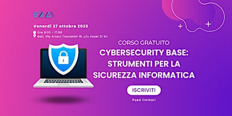 Immagine principale di Corso cybersecurity base 