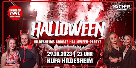 Primaire afbeelding van Ausverkauft: HILDESHEIMS GRÖSSTE HALLOWEEN-PARTY! |  29.10. Kufa Hildesheim