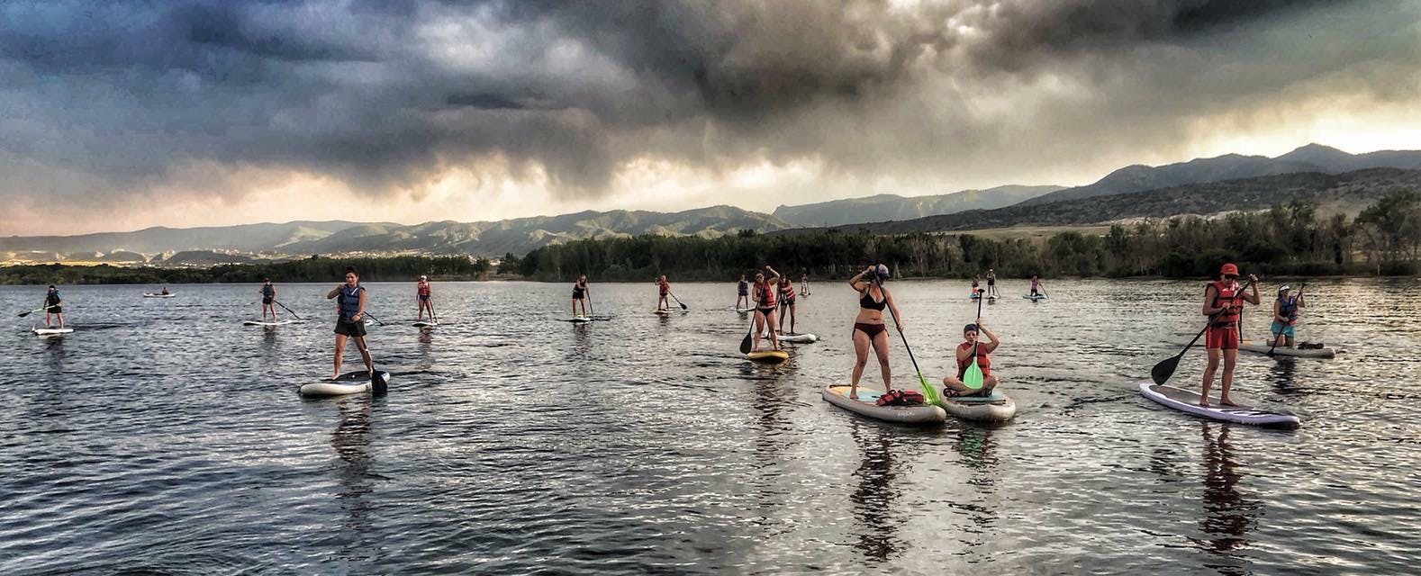 Women's social sunset and glow SUP!