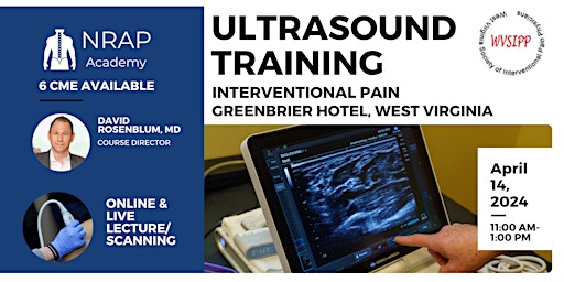 Imagem principal do evento West Virginia: Ultrasound Guided Interventional Pain Workshop (WVSIPP)