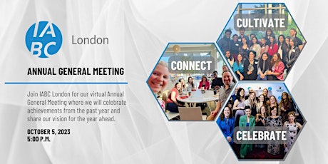 Imagen principal de IABC London Virtual Annual General Meeting