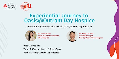 Experiential Journey to Oasis@Outram Day Hospice primary image