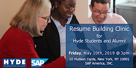 Resume Building Clinic for Hyde Students and Alumni (Volunteer Event) primary image