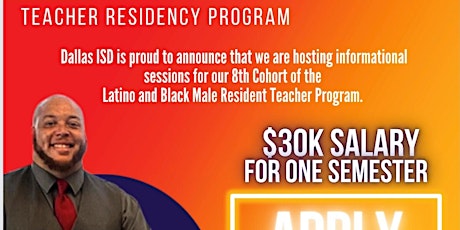 Imagem principal do evento Dallas ISD – Black and Latino Male Resident Teacher Program- Info Session