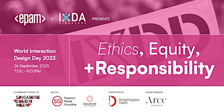 World Interaction Design Day: Ethics, Equity, + Responsibility primary image