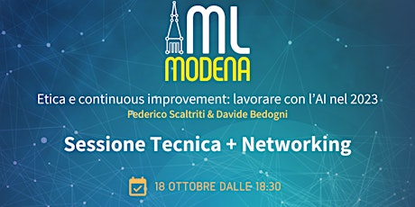 Machine Learning Modena Meetup Ottobre 2023 primary image