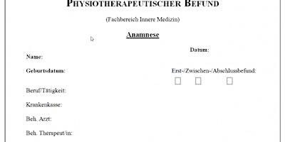 Hauptbild für Der physiotherapeutische Befund incl Sicherheitstests+ screening/red flags