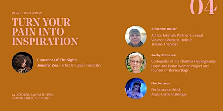 Panel discussion - Turn Your Pain into Inspiration primary image