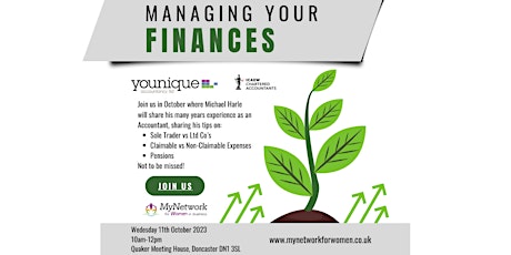 Hauptbild für Managing your Finances - Women in Business Networking Event