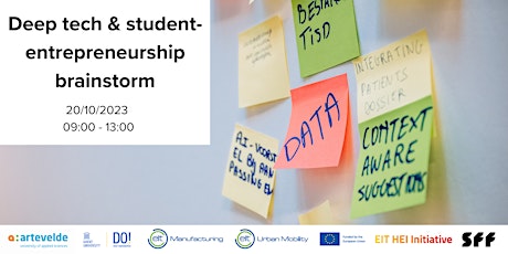 Primaire afbeelding van Brainstorm about (PhD) student entrepreneurship & (deep) tech in Ghent