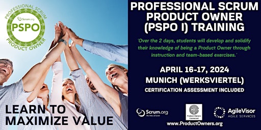 Certified Training | Professional Scrum Product Owner (PSPO) primary image