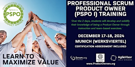 Certified Training | Professional Scrum Product Owner (PSPO)