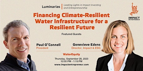 Hauptbild für Financing Climate-Resilient Water Infrastructure for a Resilient Future