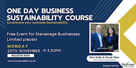 Sustainability for Stevenage Businesses primary image