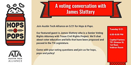 Hops & Pops: a voting conversation with James Slattery