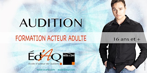 Imagem principal do evento Audition  Acteur Adulte - 2024