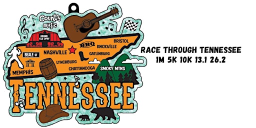 Race Thru Tennessee 1M 5K 10K 13.1 26.2 -Now only $12! primary image