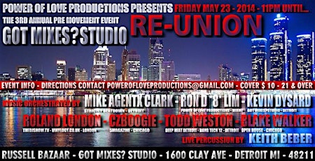 Pre - Movement Event 3rd Annual RE-UNION - Detroit Movement Weekend primary image