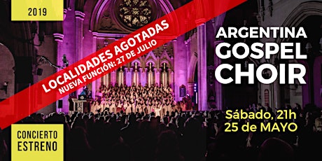 Imagen principal de Argentina Gospel Choir · 25/Mayo, 21hs.