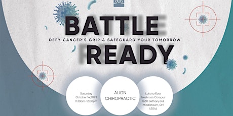 Primaire afbeelding van BATTLE READY :Defy Cancer's Grip & Safeguard Your Tomorrow