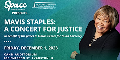 Mavis Staples: A Concert for Justice at Cahn Auditorium primary image