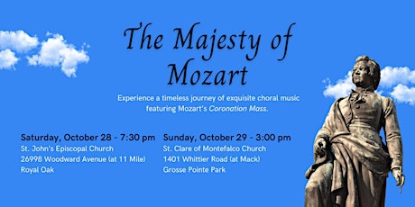 The Majesty of Mozart - October 29 - Grosse Pointe Park MI primary image