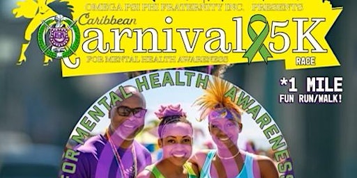 Primaire afbeelding van Caribbean Qarnival5k for Mental Health Awareness