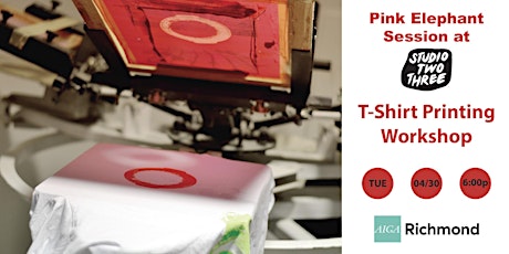Pink Elephant Session // T-Shirt Printing Workshop @ Studio Two Three primary image