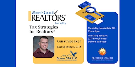 Tax  Strategies for Realtors® w/ CPA David Donze primary image