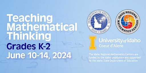 TEACHING MATHEMATICAL THINKING, Grades K-2, M-F, June 10-14, 2024 primary image